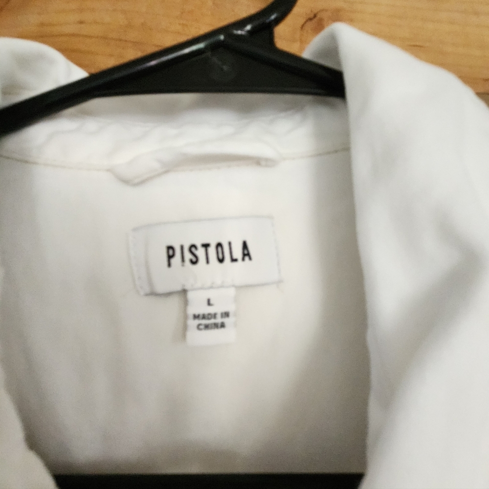 Pistola Rosie Button-Front Jumpsuit Excellent Condition L CALL OUT SEE BELOW - Picture 5 of 9